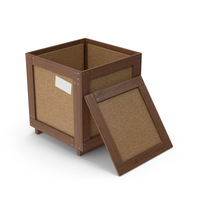 Dark Cargo Crate Box Opened PNG & PSD Images
