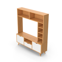 Wooden TV Stand PNG & PSD Images