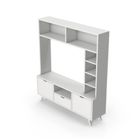 White TV Stand PNG & PSD Images