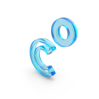 Blue Glass Degree Celsius Symbol PNG & PSD Images