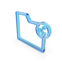 Blue Glass Web Share Folder Symbol PNG & PSD Images
