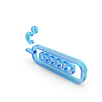 Blue Glass Thermometer Celsius Symbol PNG & PSD Images