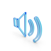 Blue Glass Max Volume Symbol PNG & PSD Images