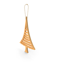 Wooden Christmas Tree Ornament PNG & PSD Images