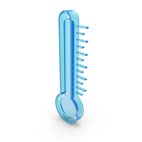 Blue Glass Medical Thermometer Symbol PNG & PSD Images