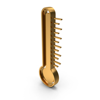 Gold Medical Thermometer Symbol PNG & PSD Images