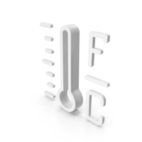White Medical Thermometer Symbol PNG & PSD Images
