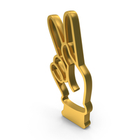 Gold Hand Alphabet K PNG & PSD Images