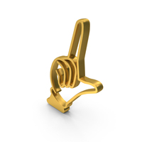 Gold Hand Alphabet L PNG & PSD Images