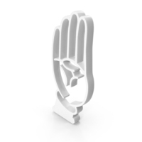 White Hand Alphabet B PNG & PSD Images
