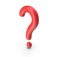 Red Question Mark Symbol PNG & PSD Images