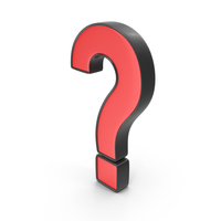 Red Question Mark Symbol PNG & PSD Images