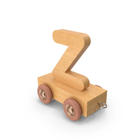 Wooden Train Letter Z PNG & PSD Images