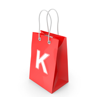 Shopping Bag With Letter K PNG & PSD Images