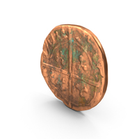 Medieval Copper Coin PNG & PSD Images