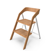 Vintage Usit Stepladder Chair 2-Step Version PNG & PSD Images