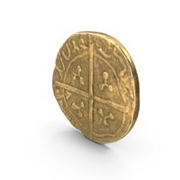 Medieval Golden Coin PNG & PSD Images