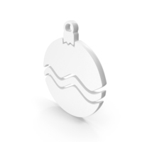 Christmas Decoration Ball Icon White PNG & PSD Images