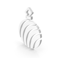Christmas Decoration Ball Icon White PNG & PSD Images