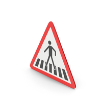 Crosswalk Road Sign PNG & PSD Images