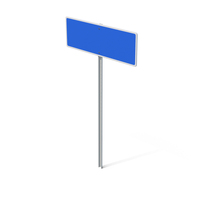 Blue Road Sign Pole PNG & PSD Images