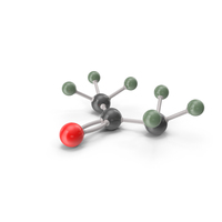 Acetone Atom Structure C3H6O PNG & PSD Images