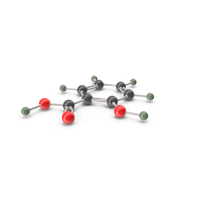 Salicylic Acid Atom Structure C7H6O3 PNG & PSD Images