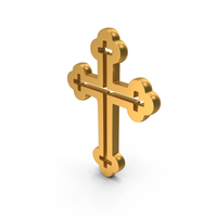 Gold Cross Icon PNG & PSD Images
