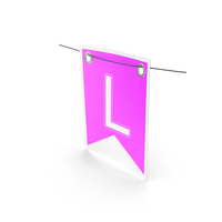 Garland Flag With Letter L PNG & PSD Images