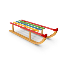 Wooden Sleigh Color PNG & PSD Images