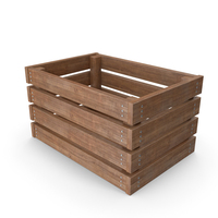Old Oiled Wooden Crate PNG & PSD Images