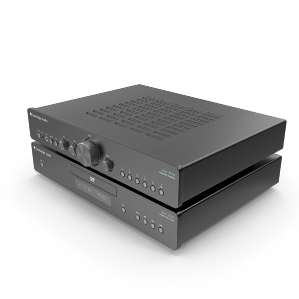Cambridge Audio Azur 351 Black Set PNG & PSD Images