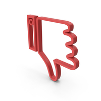 DISLIKE ICON RED PNG & PSD Images