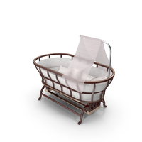 Retro Baby Crib PNG & PSD Images