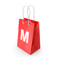 Shopping Bag Letter M PNG & PSD Images