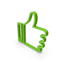 LIKE ICON GREEN PNG & PSD Images