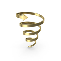 Tornado Arrow Gold PNG & PSD Images