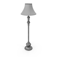 Chiaro Silver Antic Floor Lamp PNG & PSD Images
