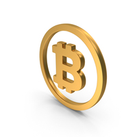 Bitcoin Icon Gold PNG & PSD Images