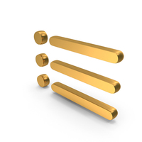 Gold Bullet Menu Icon PNG & PSD Images