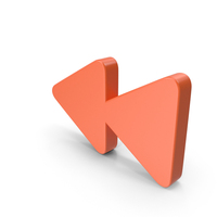 Orange Backwards Icon PNG & PSD Images