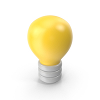 Yellow Light Bulb Icon PNG & PSD Images
