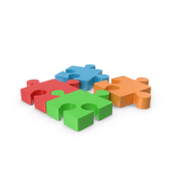 Separated Puzzle Pieces Icon PNG & PSD Images