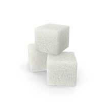 Three Pieces Of White Sugar PNG & PSD Images
