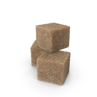 Pieces Of Brown Sugar 3 pieces PNG & PSD Images