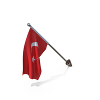 Turkey Cloth Wall Mount Flag Stand PNG & PSD Images