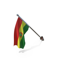 Bolivia Cloth Wall Mount Flag Stand PNG & PSD Images