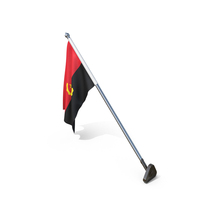 Angola Cloth Wall Mount Flag Stand PNG & PSD Images