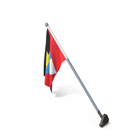 Antigua Barbuda Cloth Wall Mount Flag Stand PNG & PSD Images