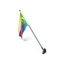 Comoros Cloth Wall Mount Flag Stand PNG & PSD Images